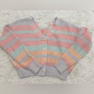 Jessica Simpson Pastel Striped Cardigan